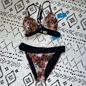 Animal print bathing suit